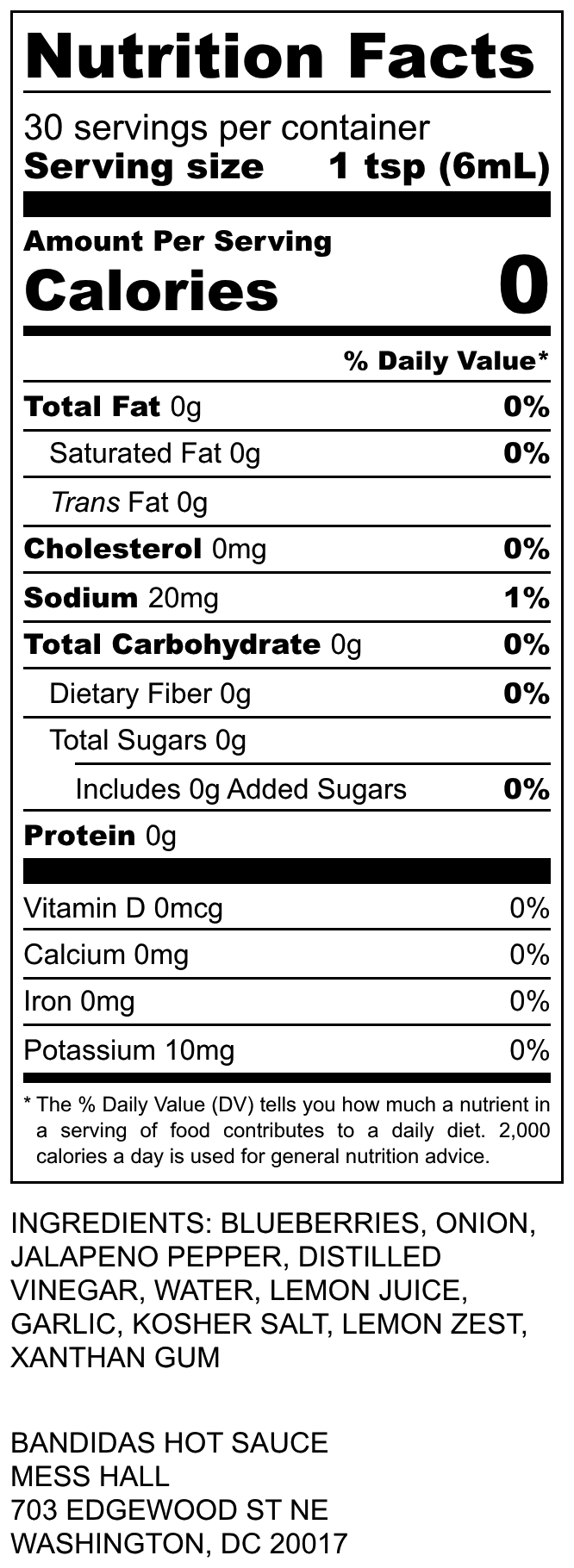 Azul: Blueberry, Lemon, & Jalapeño