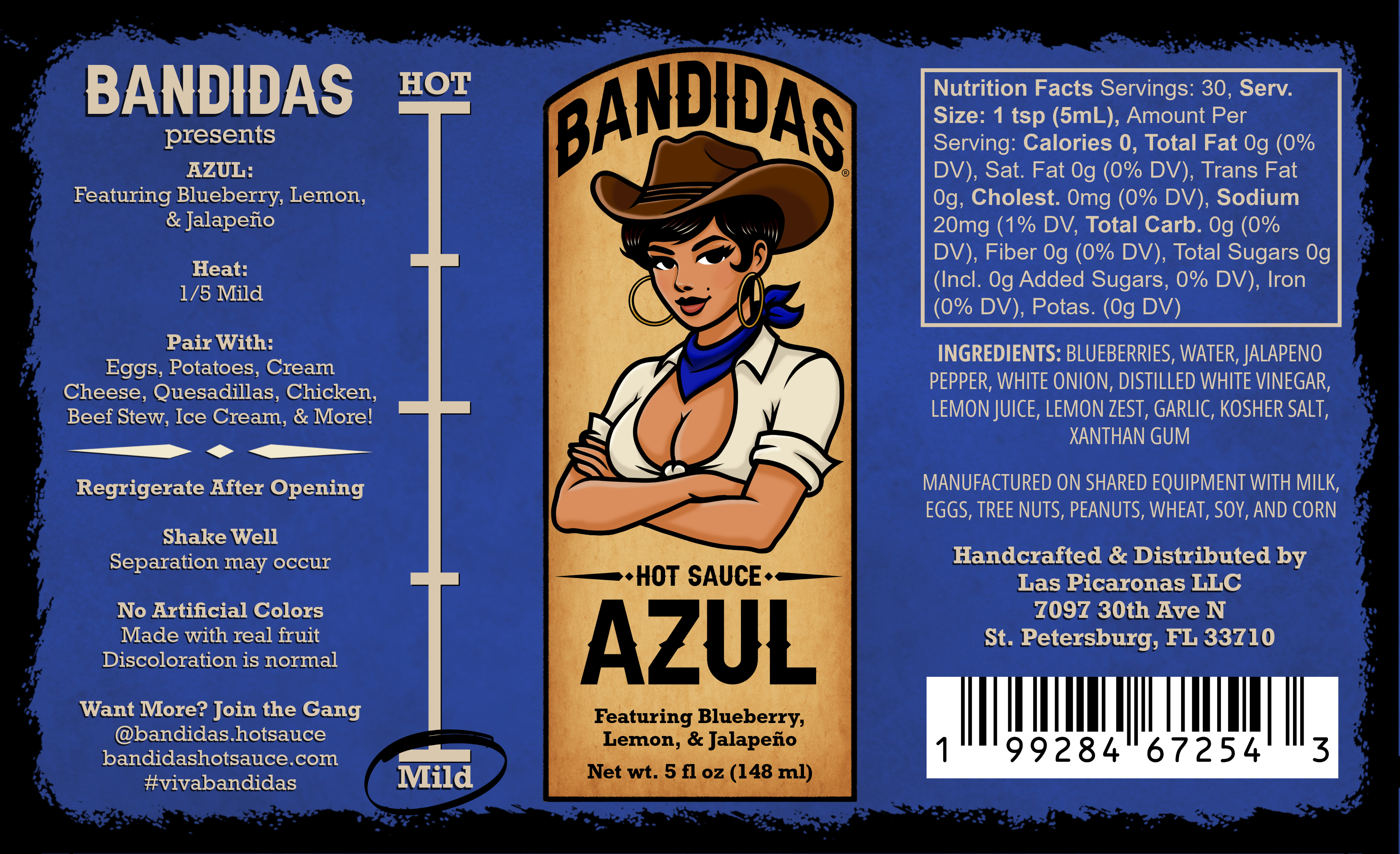 Azul: Blueberry, Lemon, & Jalapeño