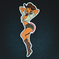 Bandidas Pin-Up 3" Sticker #1