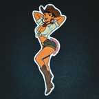 Bandidas Pin-Up 3" Sticker #1