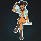 Bandidas Pin-Up 3" Sticker #3