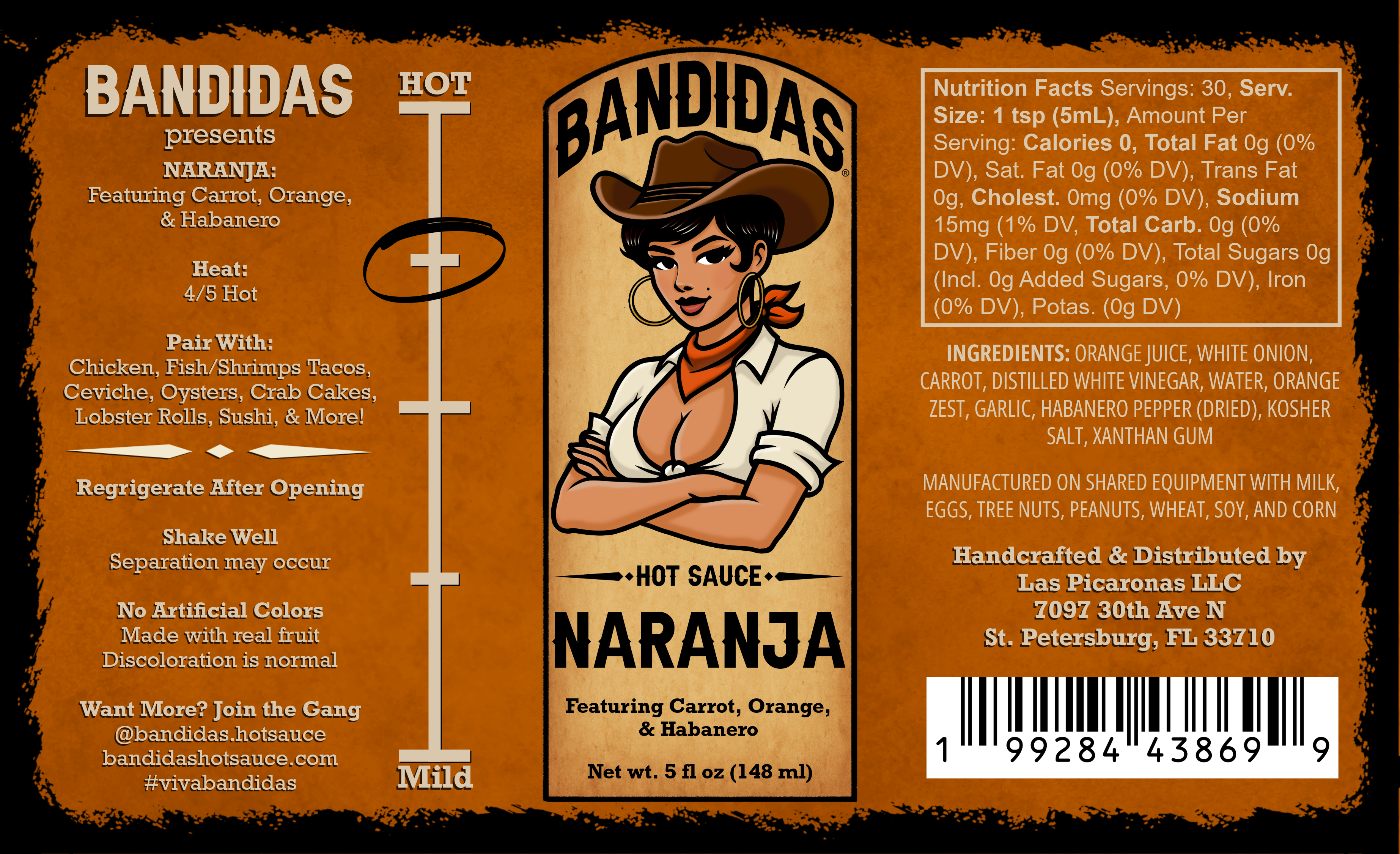Naranja: Carrot, Orange, Habanero