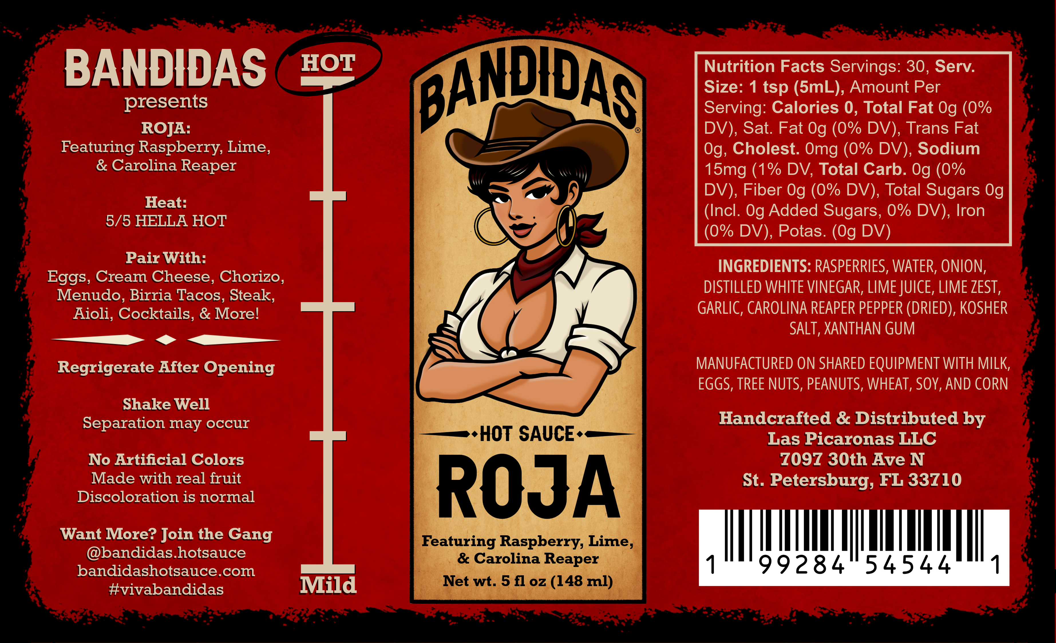 Roja: Raspberry, Lime, & Carolina Reaper