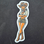 Bandidas Pin-Up 4.9" Sticker #3