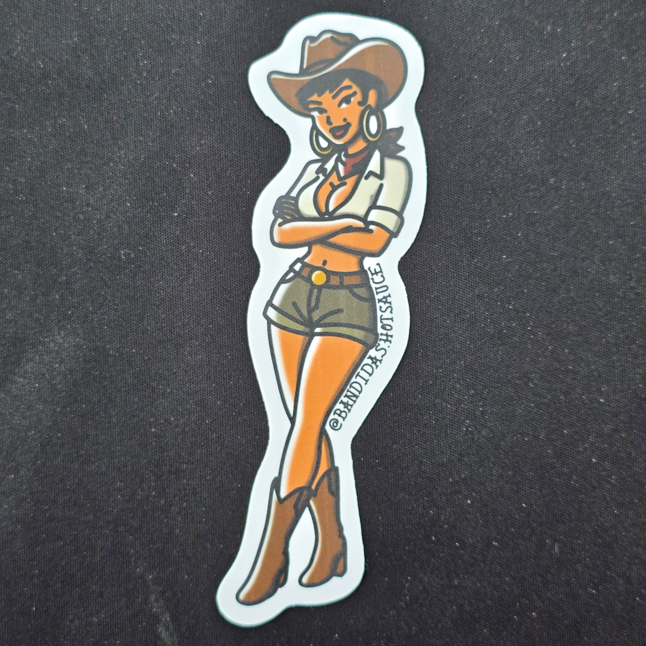 Bandidas Pin-Up 4.9" Sticker #3