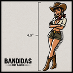 Bandidas Pin-Up 4.9" Sticker #3