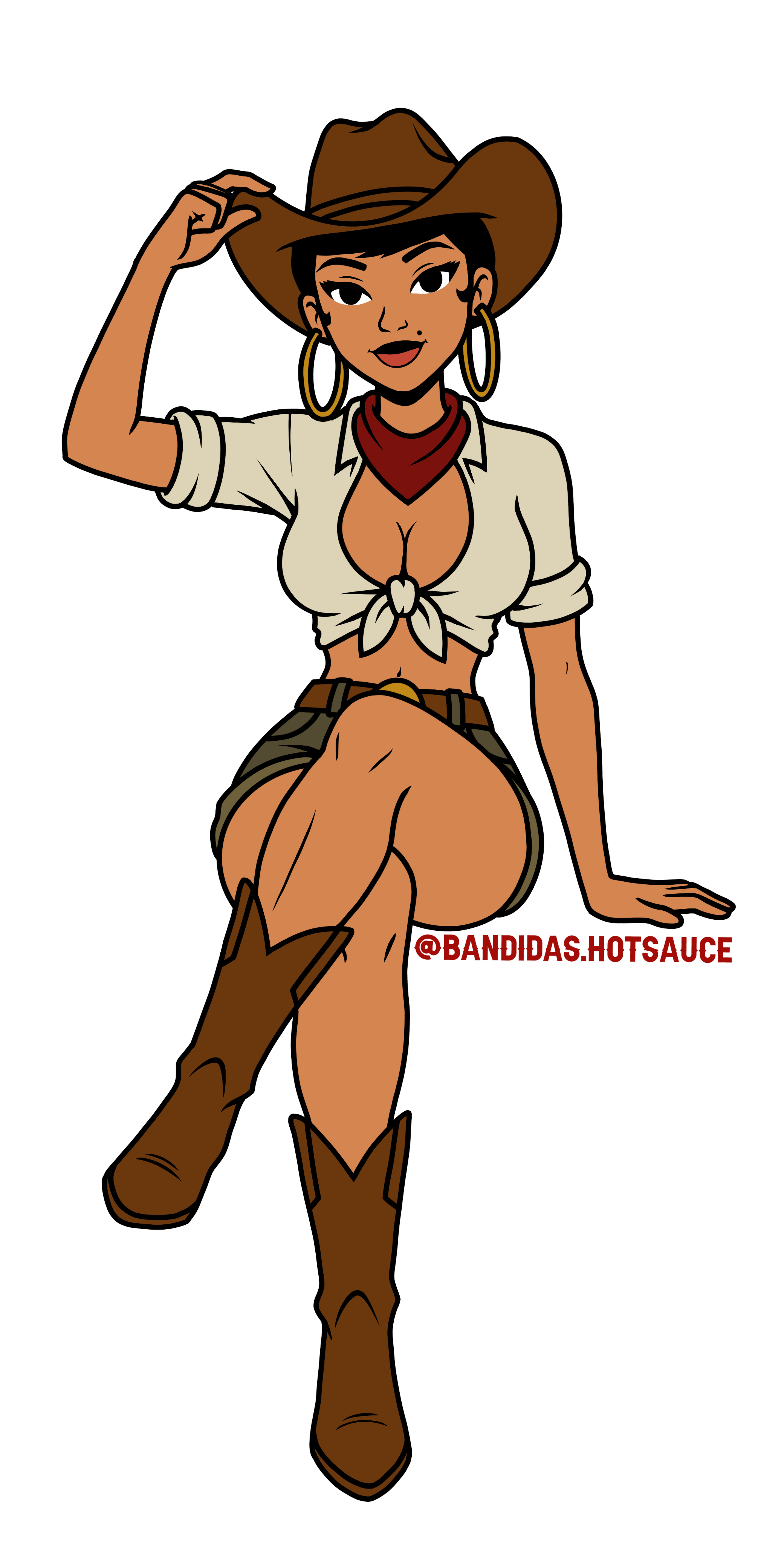 Bandidas Pin-Up 3" Sticker #3