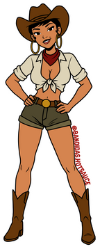 Bandidas Pin-Up 3" Sticker #2