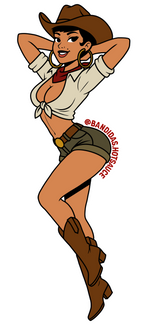 Bandidas Pin-Up 3" Sticker #1